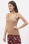 Floret Cotton Camisole (Pack of 2) - Peach Nude — thumbnail 4